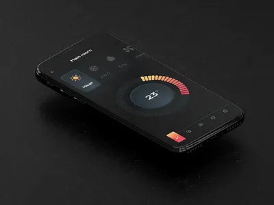 Smart home app 🏠 3d android app black dark darkmode home ios iot neumorphism simple skeumorphizm smart tiles ui