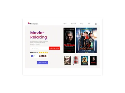 Movie shop page UI Design app branding graphic design typography ui ux vector