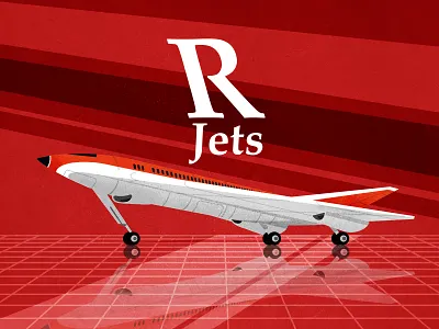 Jet plane design illustration illustrator jet logo minimalist plane texture vector