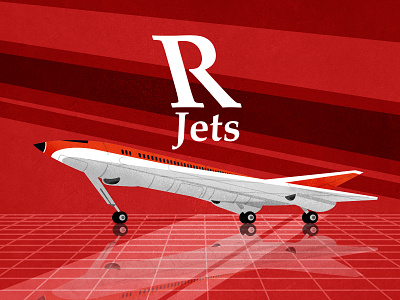 Jet plane design illustration illustrator jet logo minimalist plane texture vector