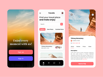 Travella app android app design app design app ui design app ui ux design ios app design mobile app design travel mobile app ui design ui ux design
