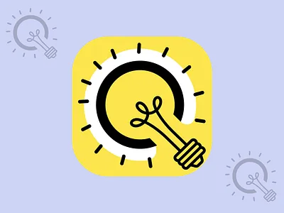 Icon For New Idea App figma icon idea illustration iosapp logo minimalistic mobile app design mobile ui new positive ui uiuxdesign web yellow youtube