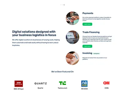 Jetstream Africa Landing Page ghana landing page ui website