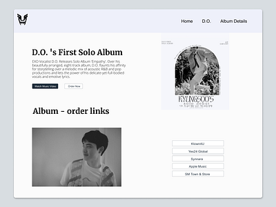 Dedicated Artist's Website (Webflow) album shopping artist website design singer website webflow website