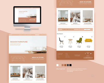 Furniture Shop Landing Page design digital furniture graphic design online shop ui ui ux ux web design web shop