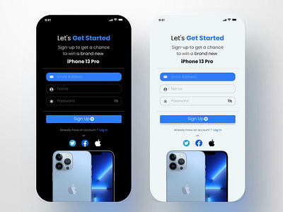 #DailyUI 001 Giveaway App Signup Screen dailyui design graphic design signup ui ux ux ui