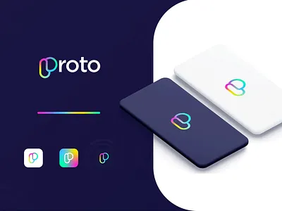 P letter mark gradient logo modern p logo p letter logo p letter mark p logo