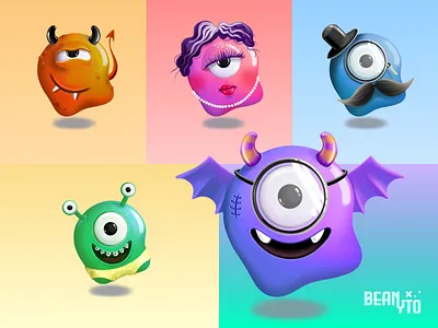 BEANYTO app beanyto branding character design icon illustration logo minimal ui ux vector web