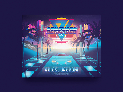 Remember Valley 🌴 brand identity branding california cannabis countach graphic design illustration illustrator jeffrey dirkse logos marijuana photoshop retro retrowave smoke smoking synthwave weed