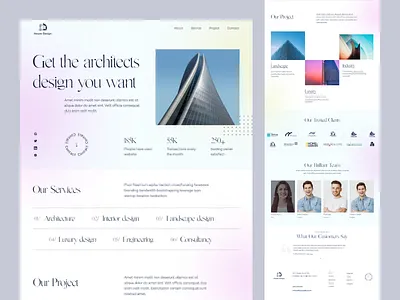 Architect Design Studio agency agency website architect architect design architect web architectural architecture branding design graphic design home page landing page landingpage real estate ux web website