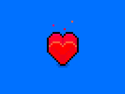 Runnergizer - Red Heart game art graphic design heart icon pixel pixel art red red heart