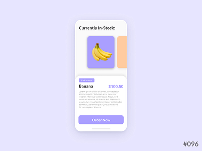 Daily UI #096 of 100 - Currently In Stock app application branding currently currentlyinstock dailyui dailyui096 design illustration instock leran logo rebound ui ux uxui web design