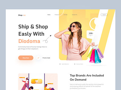 Shopping Store website ui ux design application branding dropshipping ecommerce illustration ios mobile online products prototype saas shopping store webapp webdesign website wireframes