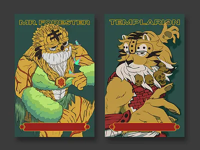 Mr. Forester and Templarion Illustration character design digital illustration illustration