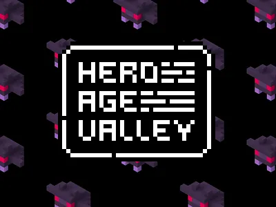 Hero Age Valley - Logo design game logo gameart graphic design logo logo design pixel pixelart