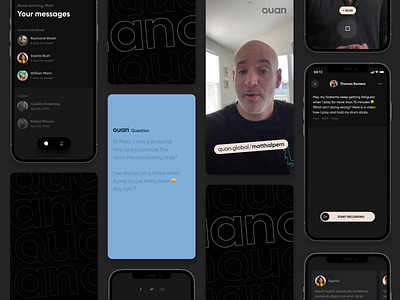 QUAN - Video Education Platform app branding design education iphone music ui