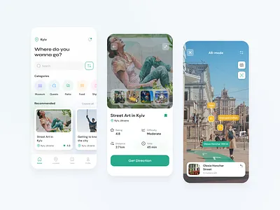 Travel guide - DreamTrip app app design travel ui ux