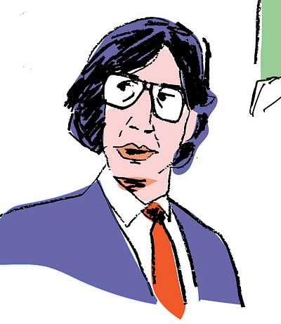 Adam in Gucci adam driver color design draw illustration portrait