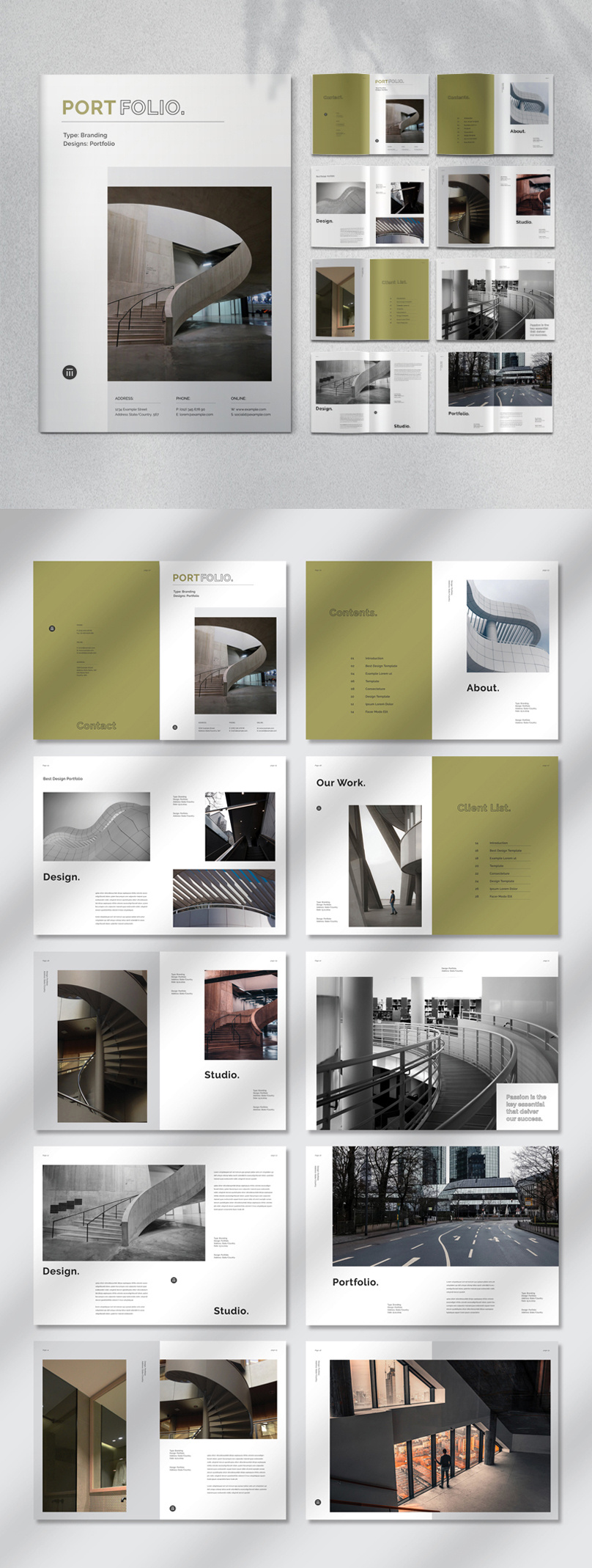 Portfolio Brochure Template album branding cilent design edit fashion graphic design layout logo photo photography portfolio template