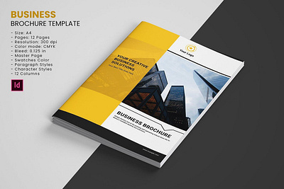 Business Brochure Template brochure business business brochure clean company brochure company profile brochure corporate corporate brochure creative editable finance indesign template instant download minimal modern multipurpose printable professional