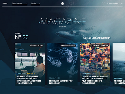 Magazine Alliance verte design quebec redesign sigmund ui website