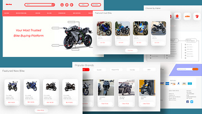 Bike shop landing page app design application design graphic design landing page landing page design ui web design website design