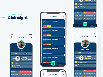 Cleinsight_MobileApp app design mobileapp responsive ui ux