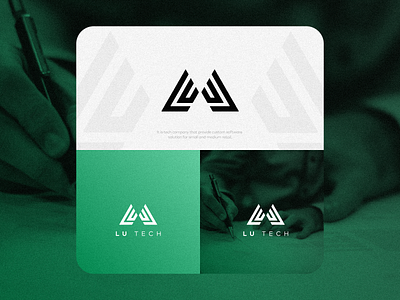 LU TECH Logo graphic design illustration magazine