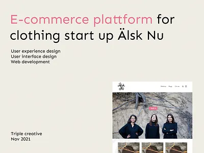 E-commerce - Älsk Nu