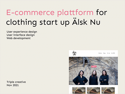 E-commerce - Älsk Nu