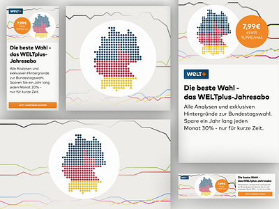 Bundestagswahl Ads illustration magazine