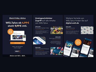 WELTplus Digital Prospekt banner graphic design illustration