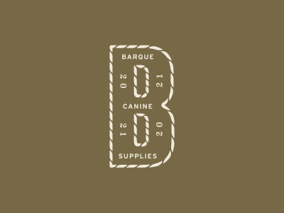 Barque Graphic design dog icon logo mark typography