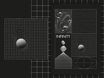 Retro Graphics Poster black grid illustrator poster retro