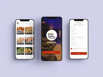 CineSnack design ui ux