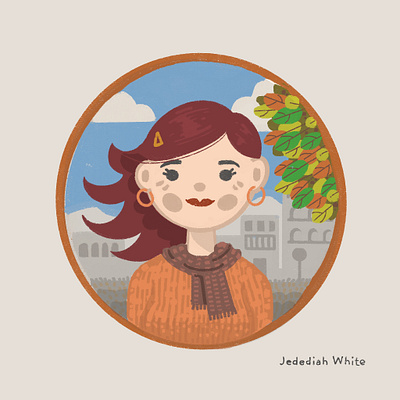 Autumn digital artwork drawing illustration procreate