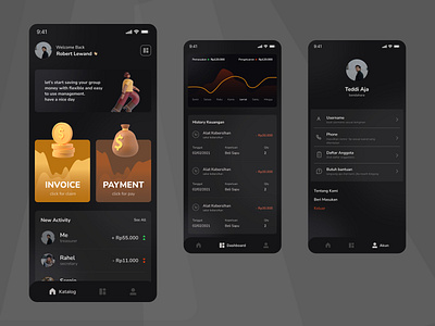 Fintech App Concept (SIRA) 3d app bank branding cash coin design dolar finance illustration logo mobile money ui uiux ux vector wallet