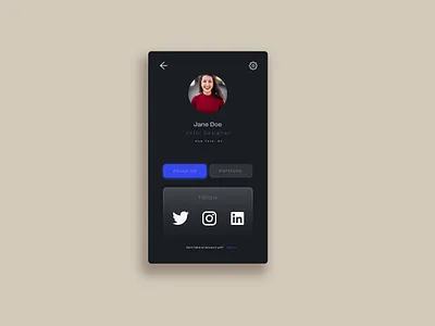 Profile design profile ui