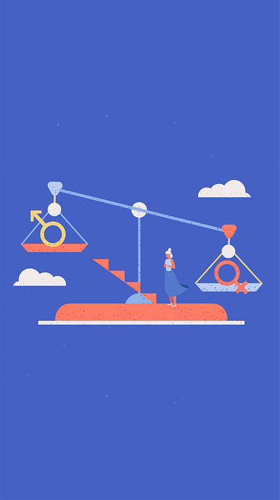 Inequality character design equality feminism graphic design illustration inequality vector woman