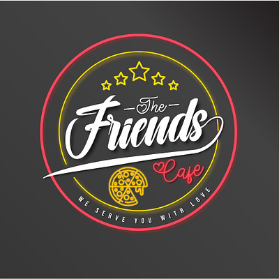 Friends Cafe Logo cafe logo cafe logos food app logo food delivery food logo logo fantasy western logos