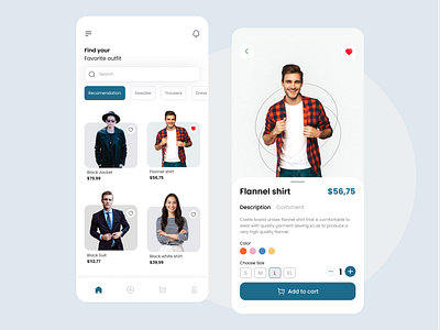 Fashion Marketplace App design fashionapp mobile ui ux