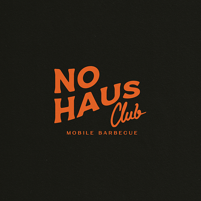 NO HAUSE branding design graphic design logo typography vector