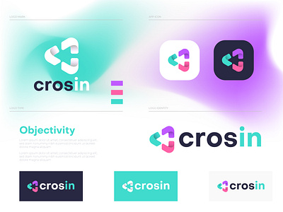 Branding logo design for crosin brand brand identity designer branding brandmark color design gradient graphic design identity letter logo logo design logo designer logo mark logodesign logos logotype mark monogram symbol