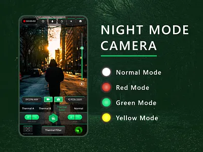Night Mode Camera app branding design icon logo typography ui ux