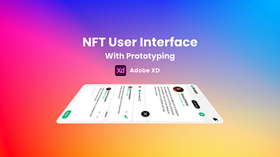 NFT adobe adobe xd creative design iamfaysal modern nft ui user experience user interface ux xd