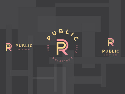 PR public relations badge logo brand design branding business logo company creative design graphic design illustration letter logo logodesign logotype minimalist modern logo prlogo rp ui vector