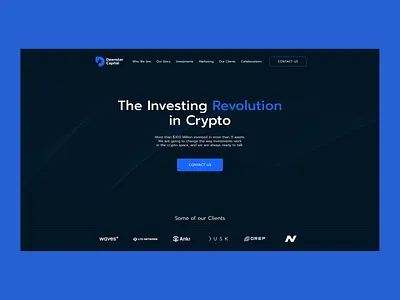 Investment Fund crypto cryptocurrency design fund home homepage investment landingpage ui uiuxdesign ux webdesign website