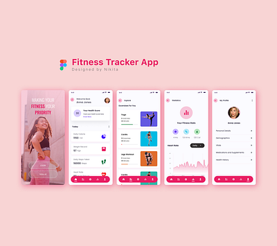 Fitness Tracker App fitness fitnesstrackerapp ui uichallenge uiux