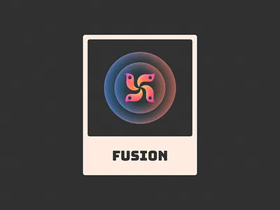 Fusion! 3d bird brand branding card figma fire flower fusion grain icon illustration logo logo design mark noise phoenix poster symbol texture