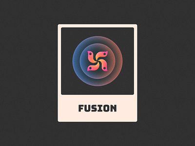 Fusion! 3d bird brand branding card figma fire flower fusion grain icon illustration logo logo design mark noise phoenix poster symbol texture